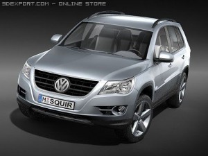 Volkswagen Tiguan 2009 3D Модель