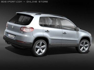 Volkswagen Tiguan 2009 3D Модель