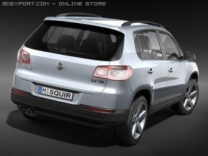 Volkswagen Tiguan 2009 3D Модель