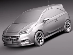 Opel Corsa OPC 2016 3D Model