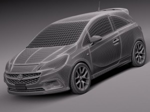 Opel Corsa OPC 2016 Modèle 3D