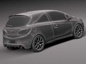 Opel Corsa OPC 2016 Modèle 3D