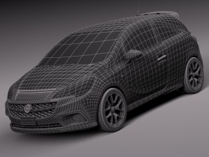 Opel Corsa OPC 2016 Modèle 3D