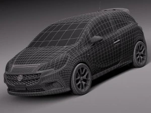 Opel Corsa OPC 2016 3D Model