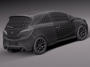 Opel Corsa OPC 2016 Modèle 3D
