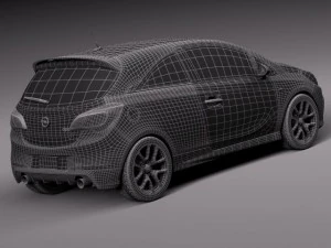 Opel Corsa OPC 2016 3D Model