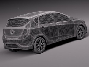 Hyundai Accent Hatchback 5-door 2015 3D Model