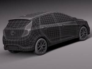 Hyundai Accent Hatchback 5-door 2015 3D Model