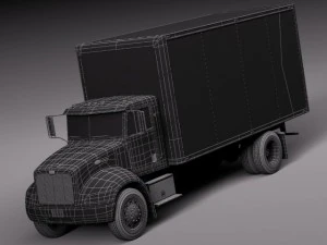 Peterbilt 337 Box 2015 3D Model