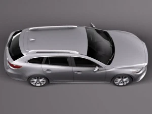 Mazda 6 Wagon 2015 Lowpoly 3D Model