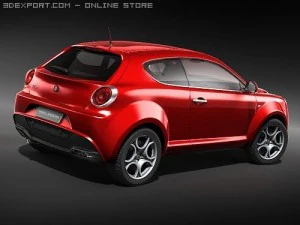 Alfa Romeo MiTo 2009 midpoly 3D Model