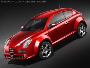 Alfa Romeo MiTo 2009 midpoly Modello 3D