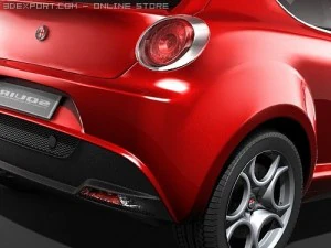 Alfa Romeo MiTo 2009 midpoly 3D Model