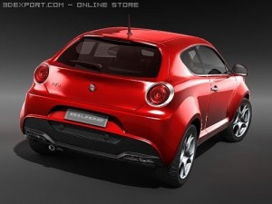 Alfa Romeo MiTo 2009 midpoly Modello 3D