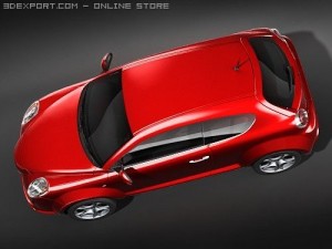 Alfa Romeo MiTo 2009 midpoly Modello 3D