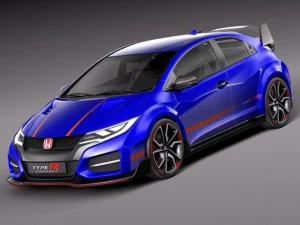 Honda Civic Type R Concept 2015 3D Model