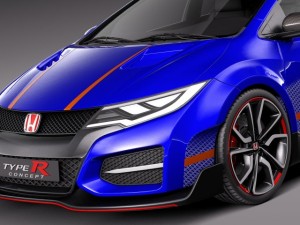 Honda Civic Type R Concept 2015 Model 3D