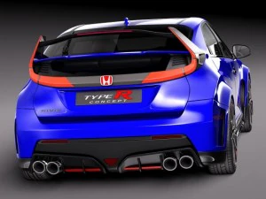 Honda Civic Type R Concept 2015 3D Model