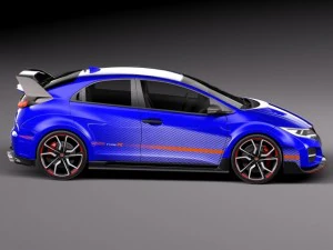 Honda Civic Type R Concept 2015 3D Model