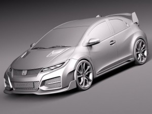Honda Civic Type R Concept 2015 Model 3D