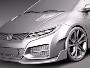 Honda Civic Type R Concept 2015 Model 3D