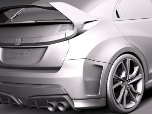 Honda Civic Type R Concept 2015 Model 3D
