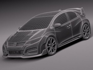 Honda Civic Type R Concept 2015 Model 3D