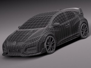 Honda Civic Type R Concept 2015 Model 3D