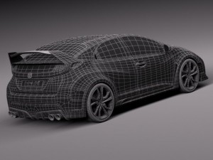 Honda Civic Type R Concept 2015 Model 3D