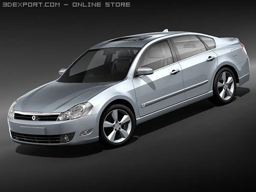 Renault Safrane 2009 3D Model .c4d .max .obj .3ds .fbx .stl .blend 