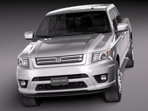 Generic Average Pickup 2015 3D मॉडल