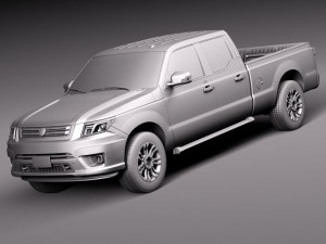 Generic Average Pickup 2015 3D मॉडल
