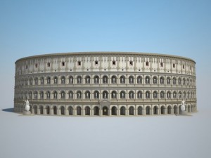 Colosseum New Undamaged 3D Model