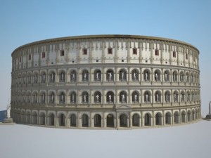 Colosseum New Undamaged 3D Model
