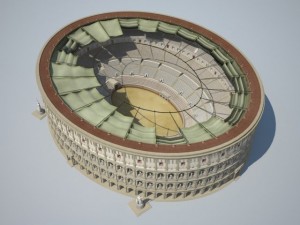 Colosseum New Undamaged 3D Model