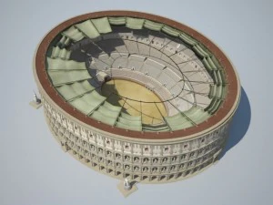 Colosseum New Undamaged 3D Model