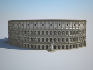 Colosseum New Undamaged 3D Model