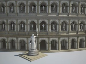 Colosseum New Undamaged 3D Model