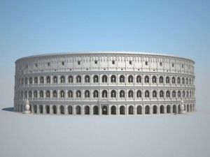 Colosseum New Undamaged 3D Model