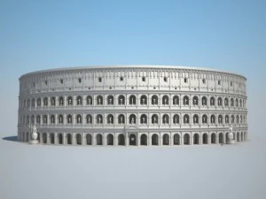 Colosseum New Undamaged 3D Model