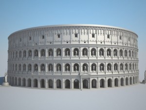 Colosseum New Undamaged 3D Model