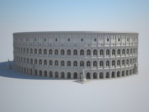 Colosseum New Undamaged 3D Model