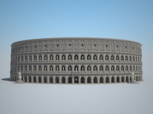 Colosseum New Undamaged 3D Model