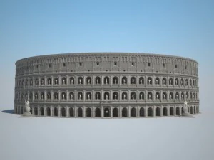 Colosseum New Undamaged 3D Model