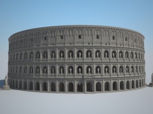 Colosseum New Undamaged 3D Model