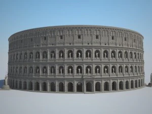 Colosseum New Undamaged 3D Model
