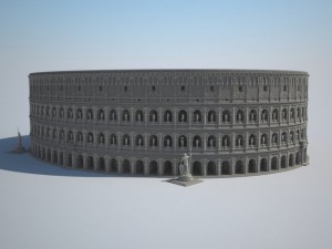 Colosseum New Undamaged 3D Model