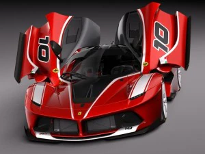Ferrari FXX K 2015 open doors 3D Model