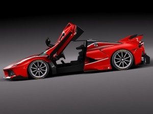 Ferrari FXX K 2015 open doors 3D Модель