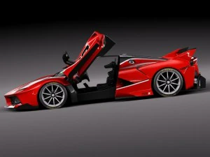 Ferrari FXX K 2015 open doors 3D Model